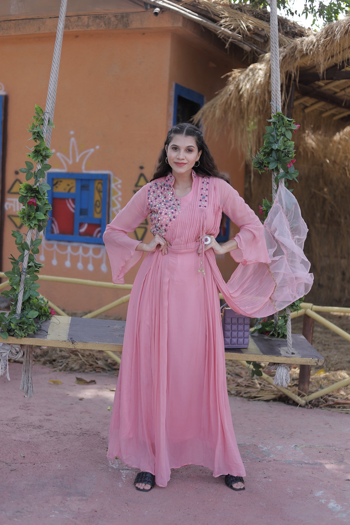 Long Tunic with Drape