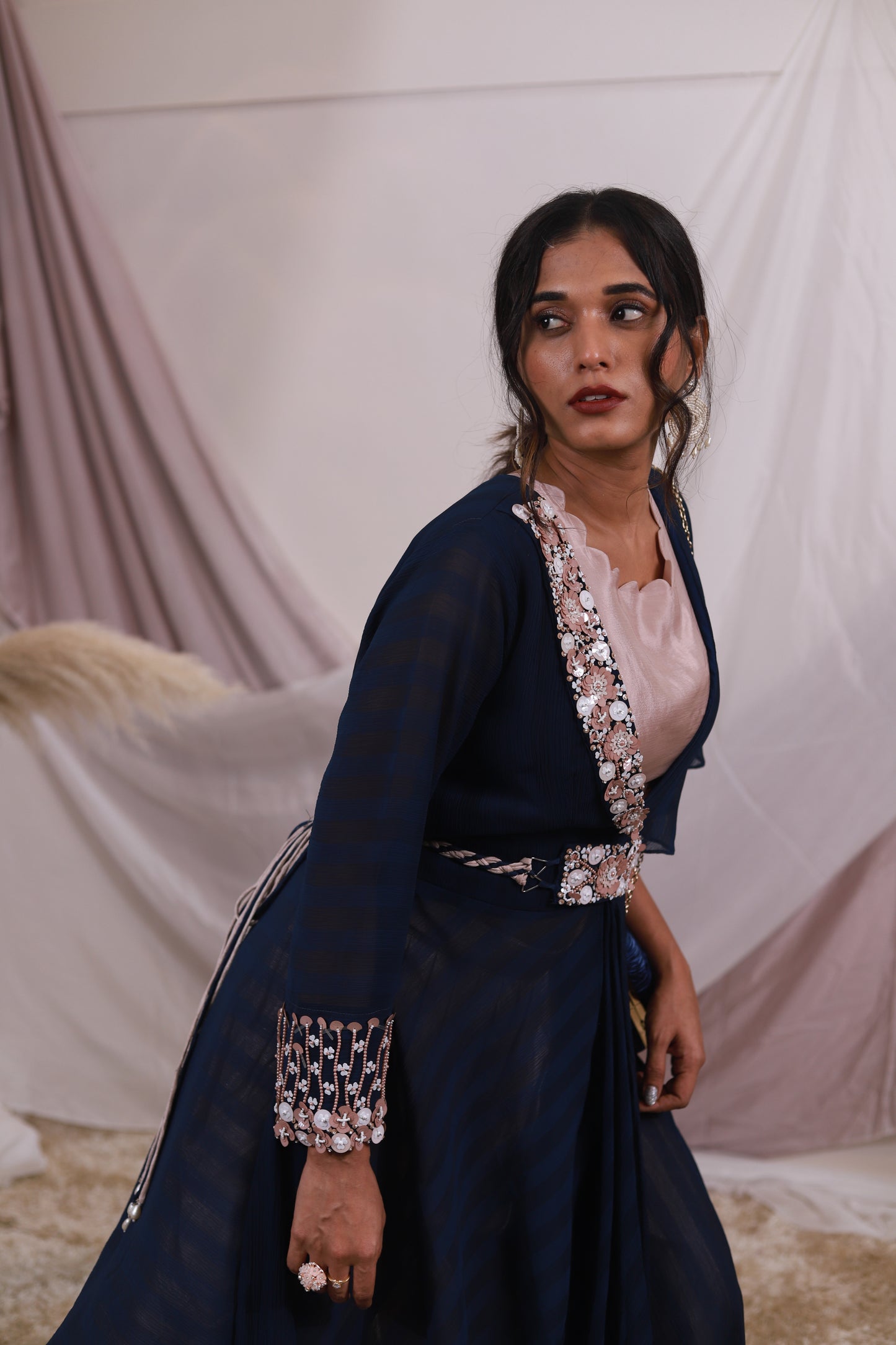 Asymmetric Jacket Set
