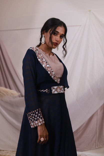 Asymmetric Jacket Set