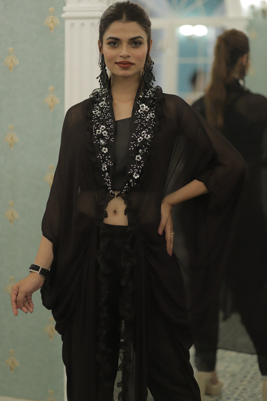Ensemble veste à volants 3 pièces