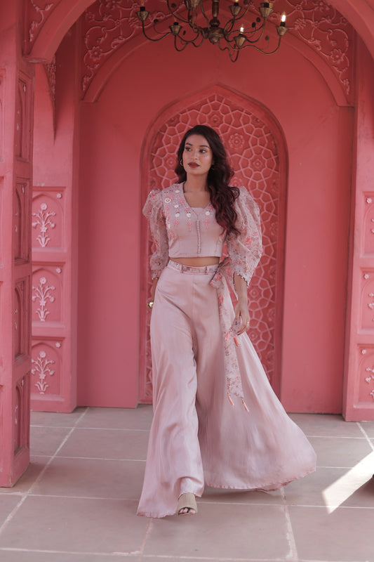 Ensemble 2 pièces mauve-rose