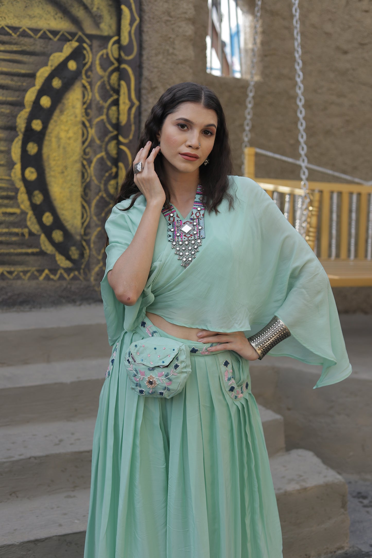 Kaftaan Top with Palazzo