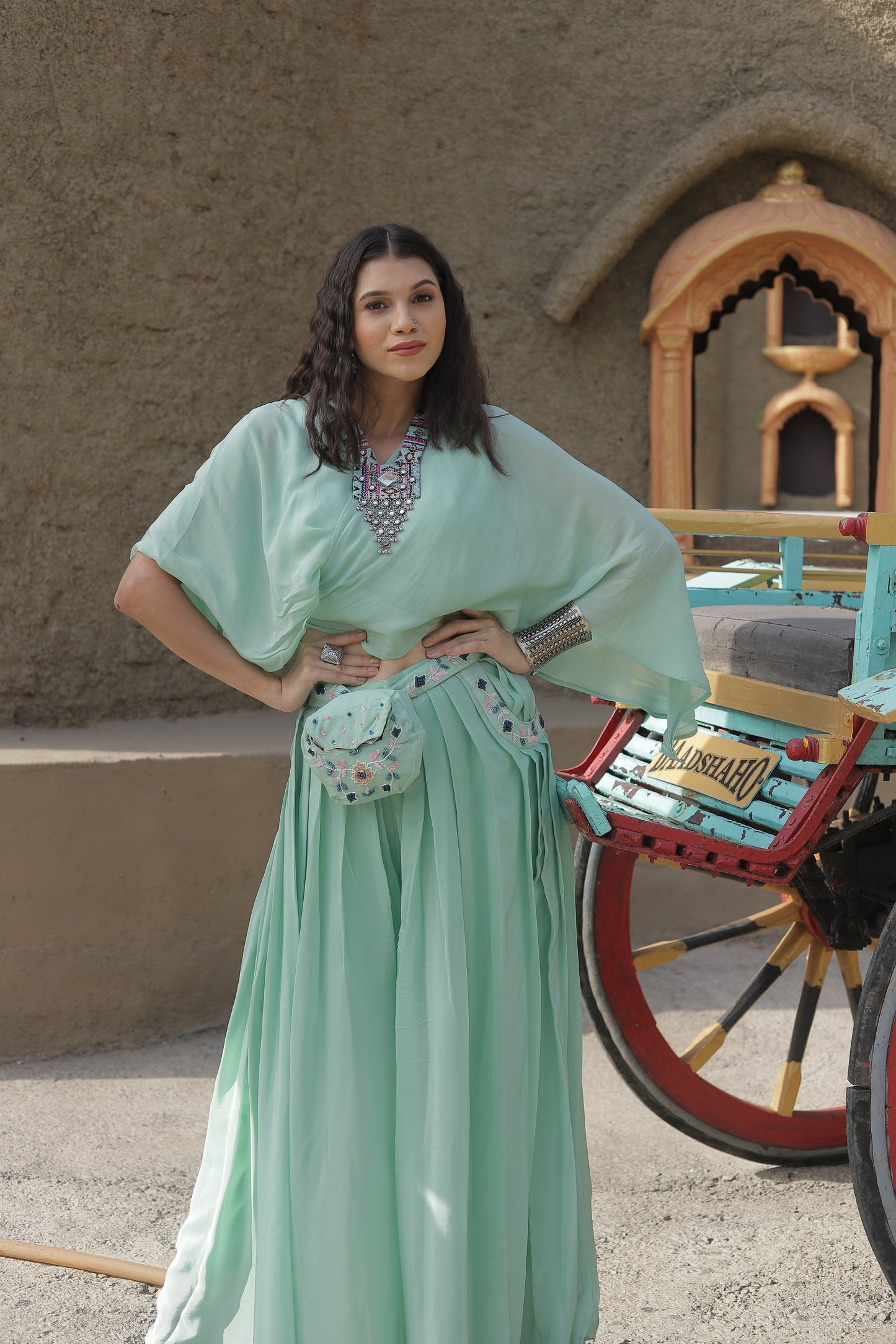 Kaftaan Top with Palazzo