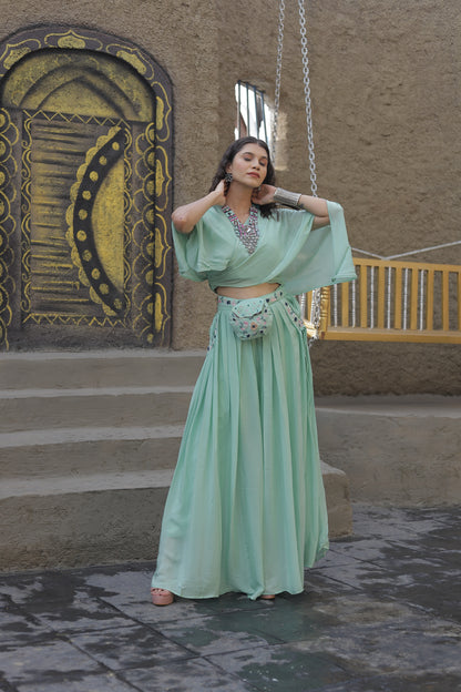 Kaftaan Top with Palazzo