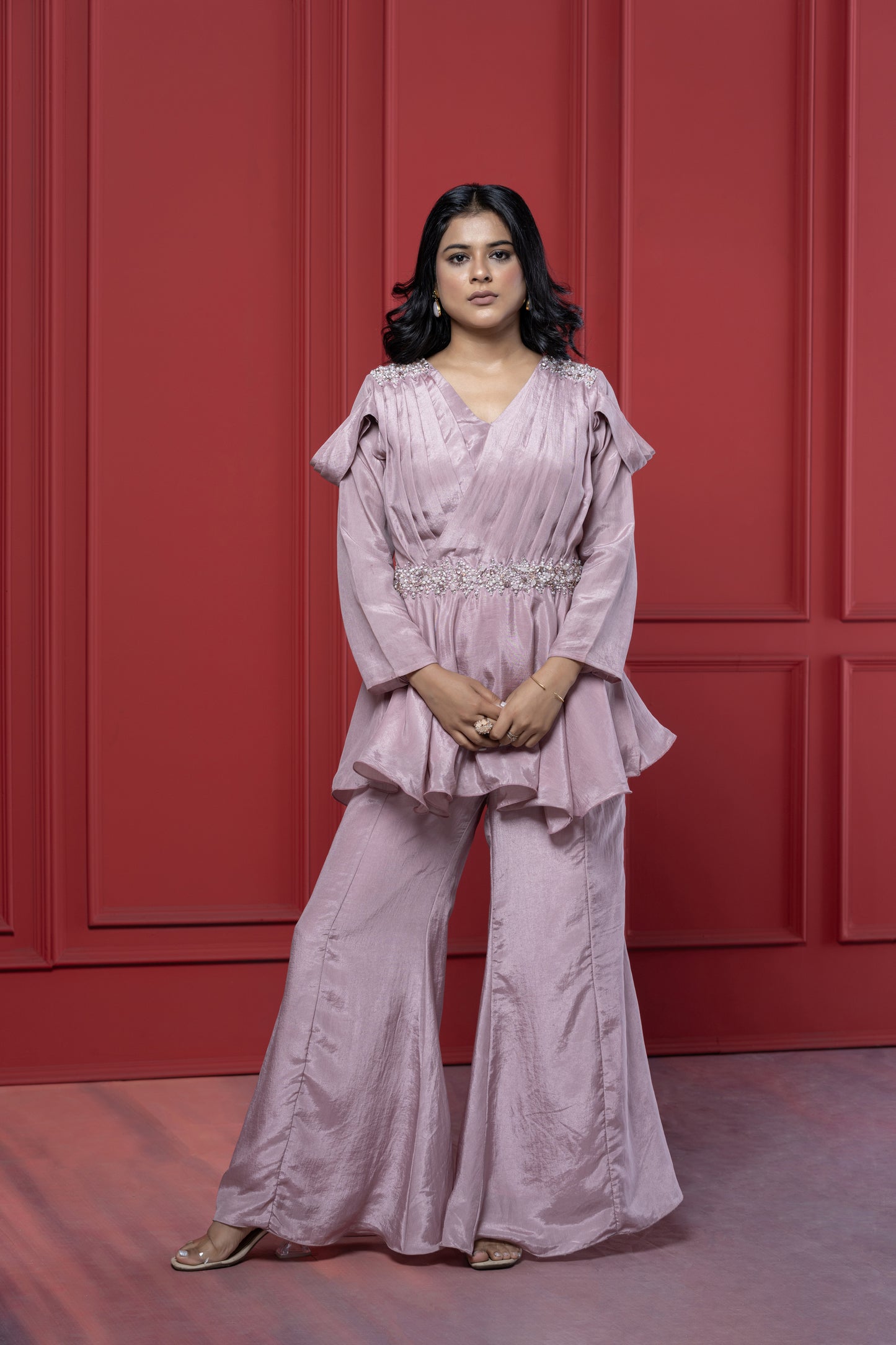 Peplum Palazzo Set