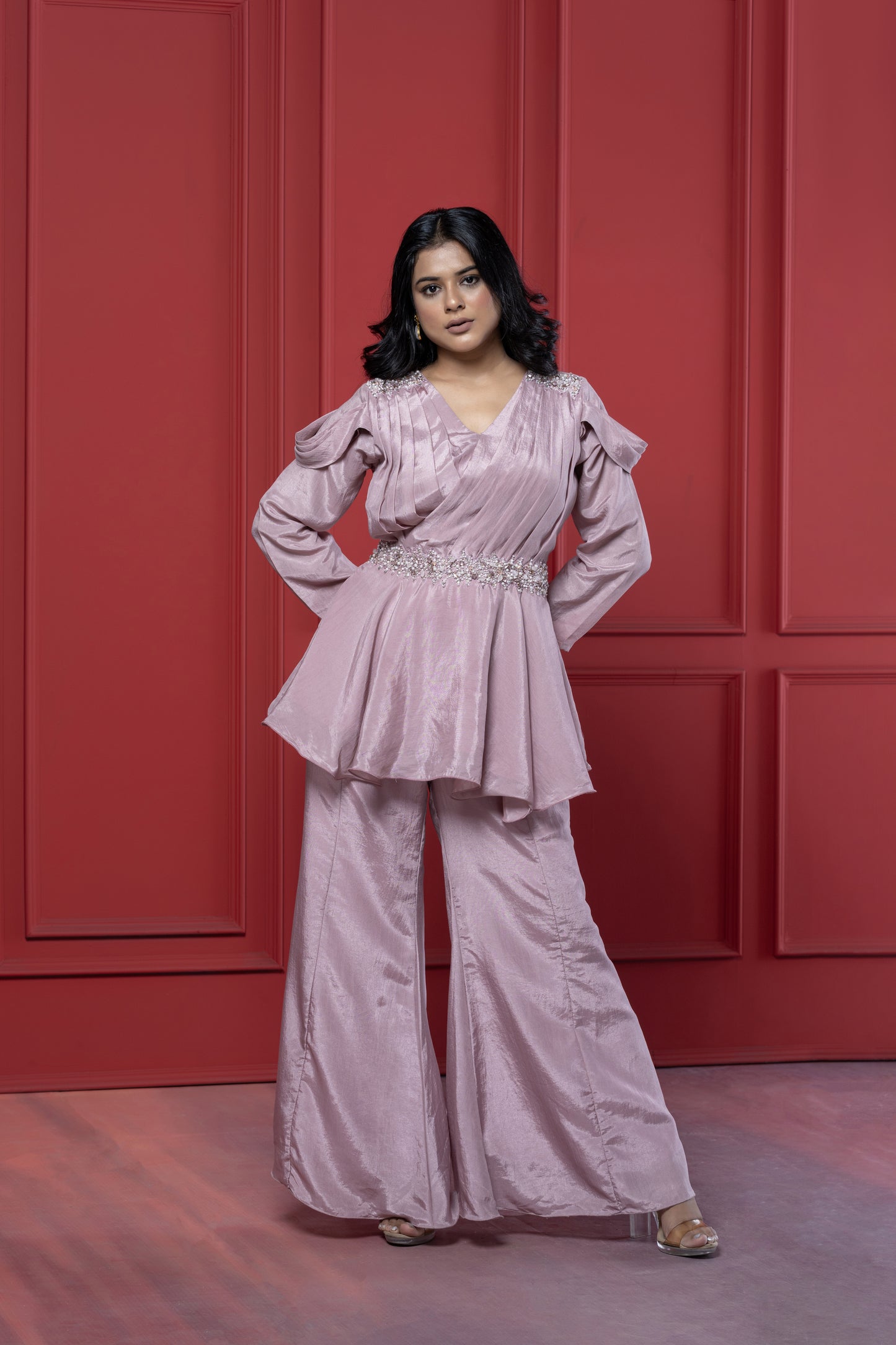 Peplum Palazzo Set