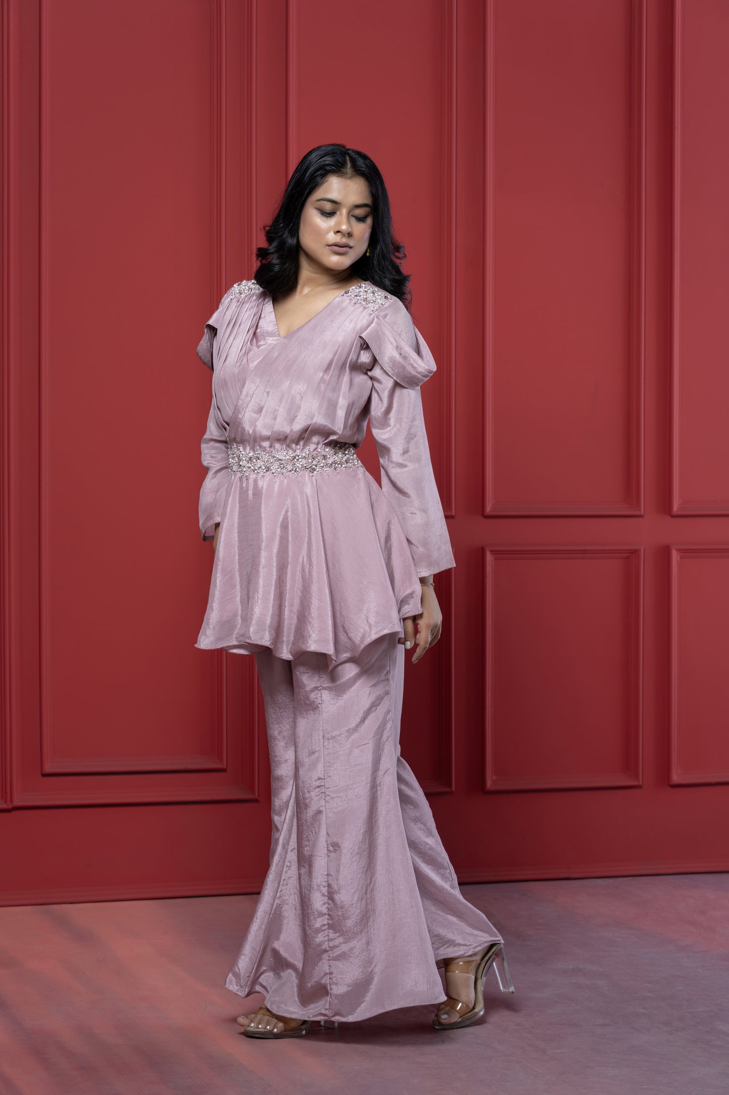 Peplum Palazzo Set