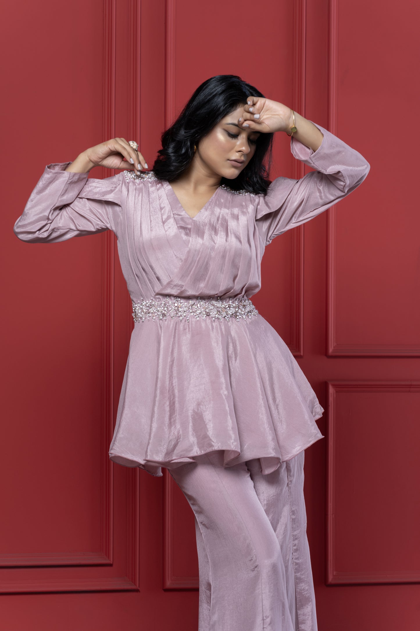 Peplum Palazzo Set