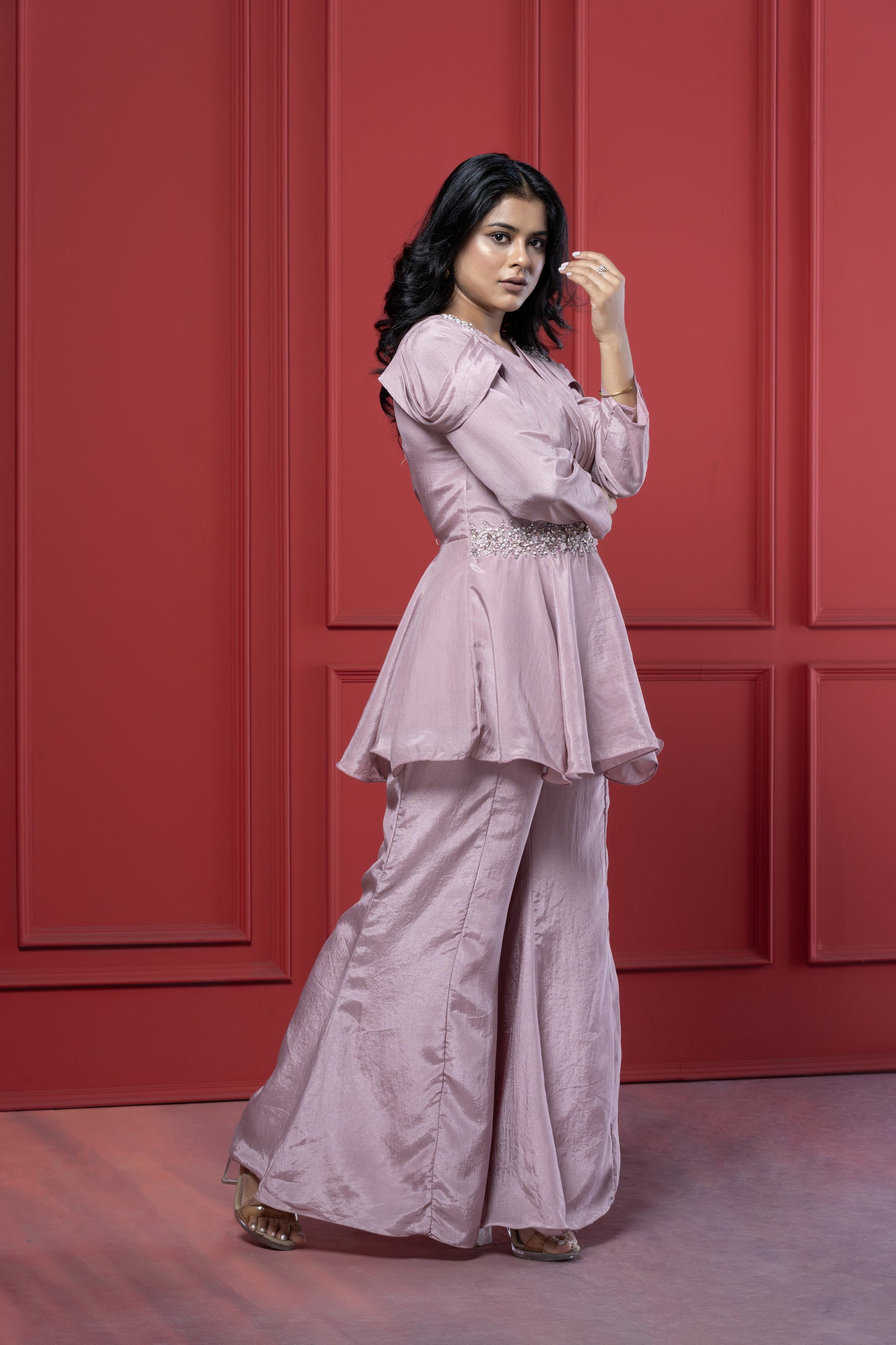 Peplum Palazzo Set