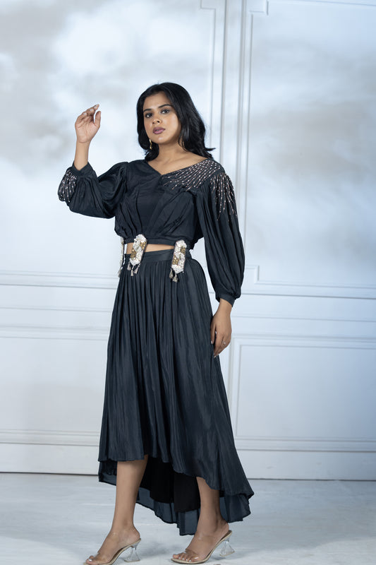 Ensemble jupe haute-basse
