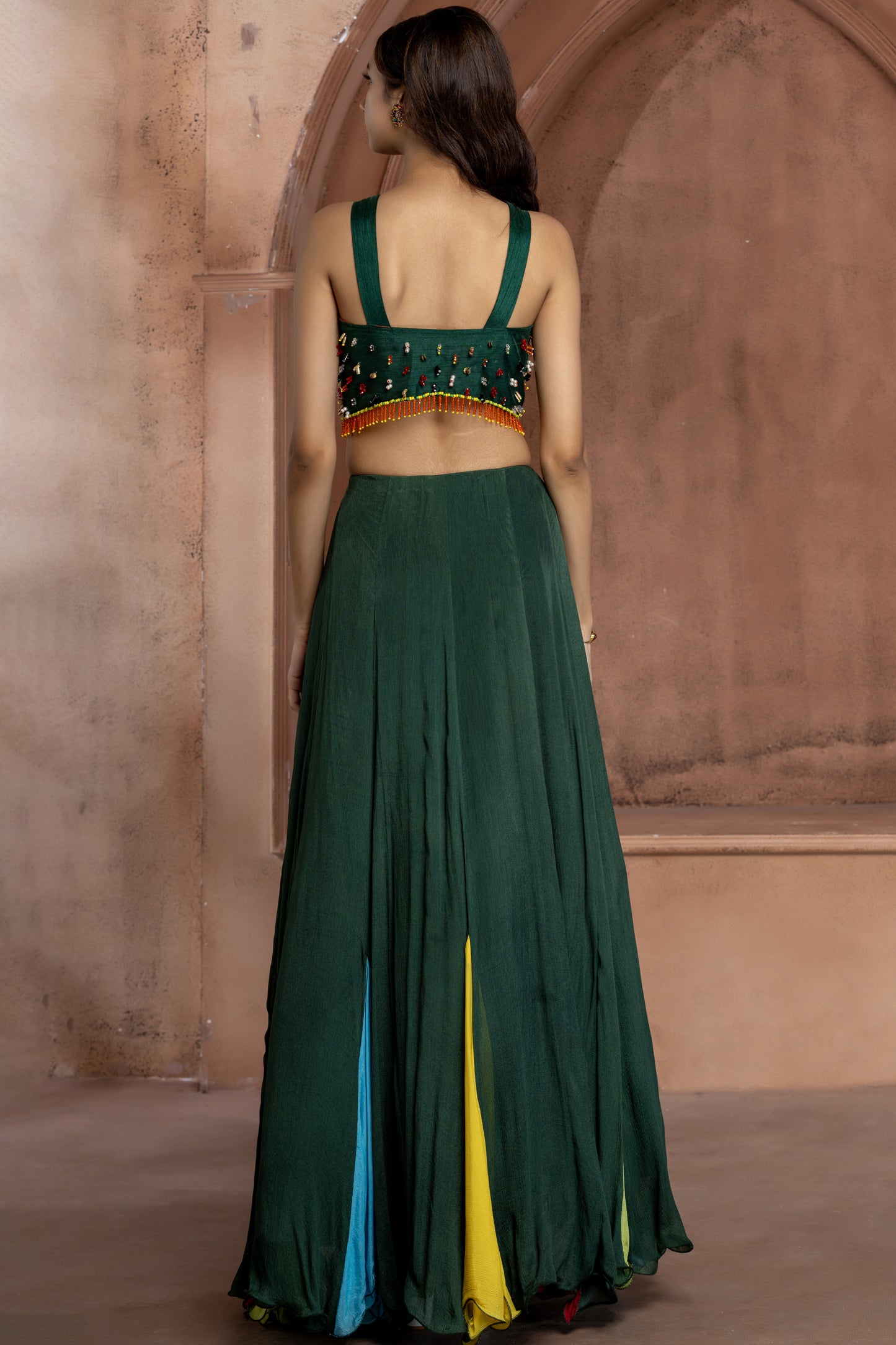 Multicoloured Lehenga Set