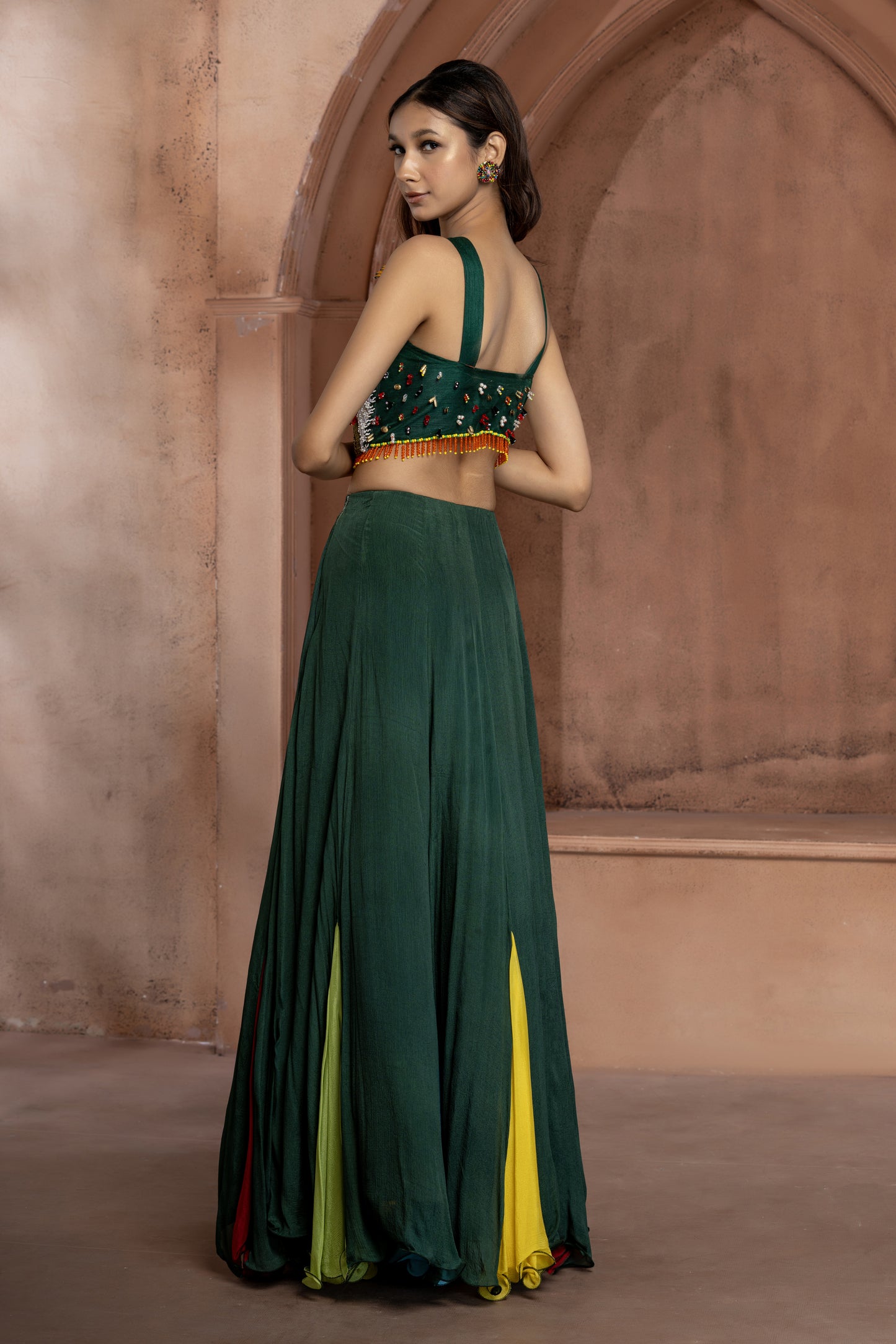 Multicoloured Lehenga Set
