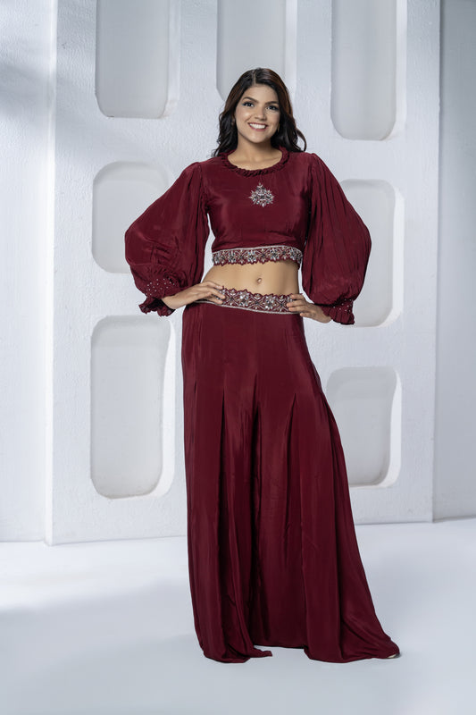 Pleated Pant Set