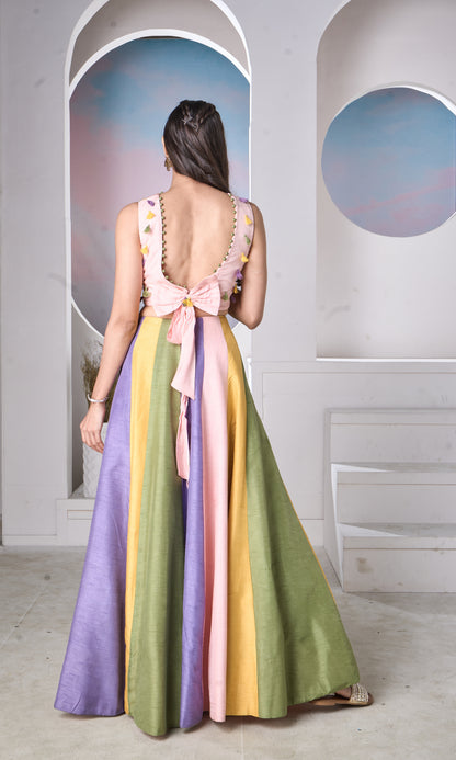 Pastel Multi-Color Lehenga