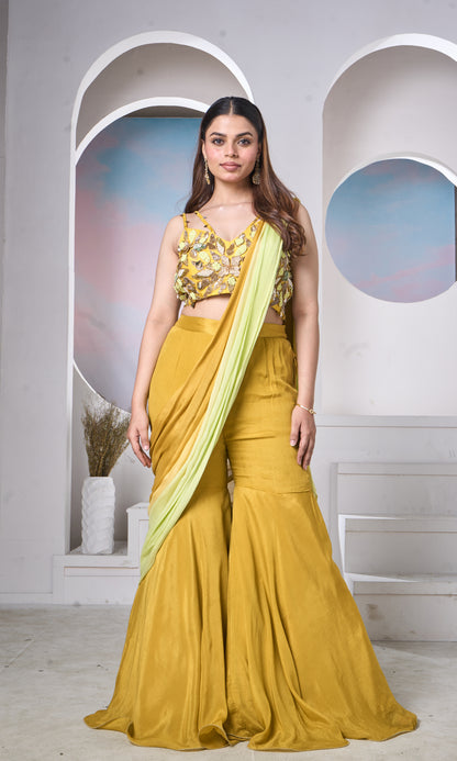 Mustard Sharara Glow