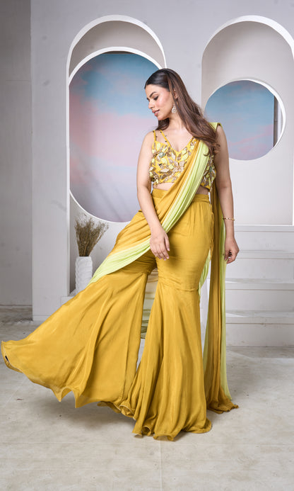 Mustard Sharara Glow