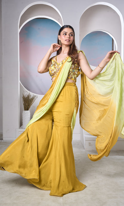 Mustard Sharara Glow