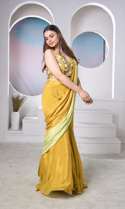 Mustard Sharara Glow