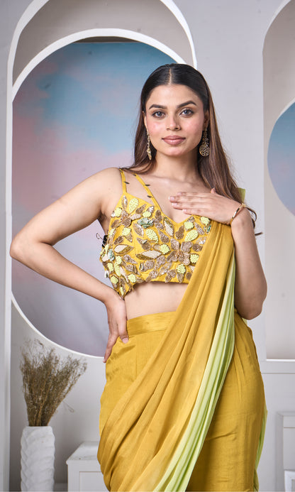 Mustard Sharara Glow