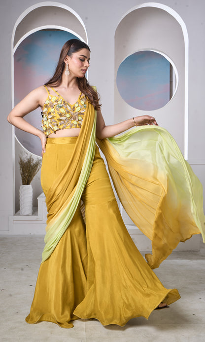 Mustard Sharara Glow