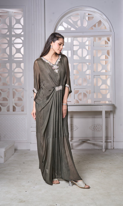 Gathered Kaftan Tunic