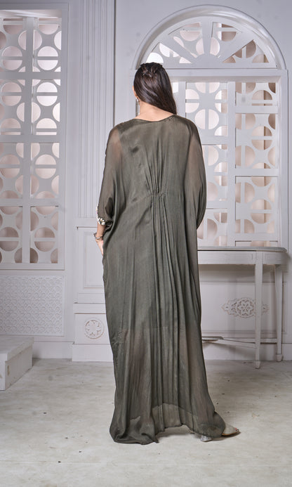 Gathered Kaftan Tunic