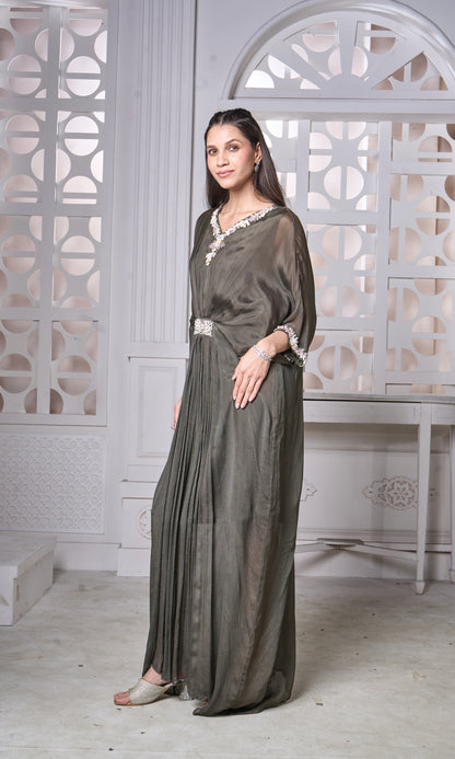 Gathered Kaftan Tunic