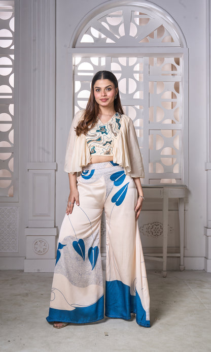 Ocean Whisper Palazzo Set