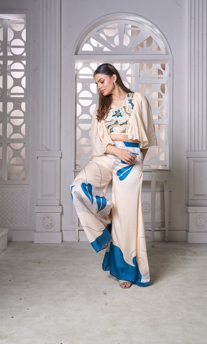 Ocean Whisper Palazzo Set