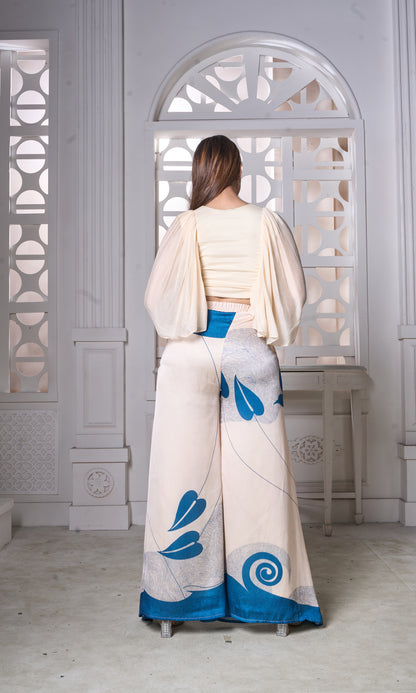 Ocean Whisper Palazzo Set