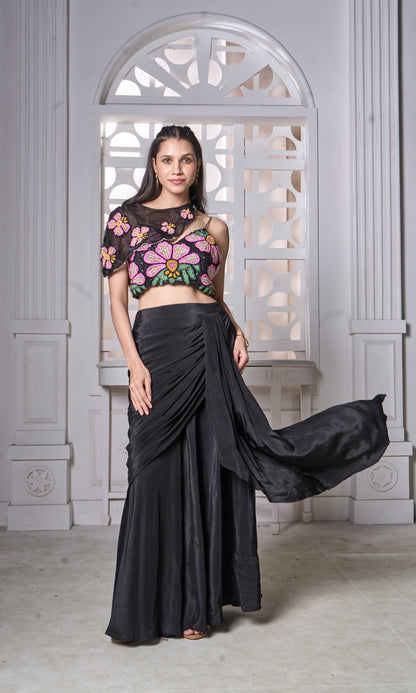 Blouse Dhoti Set