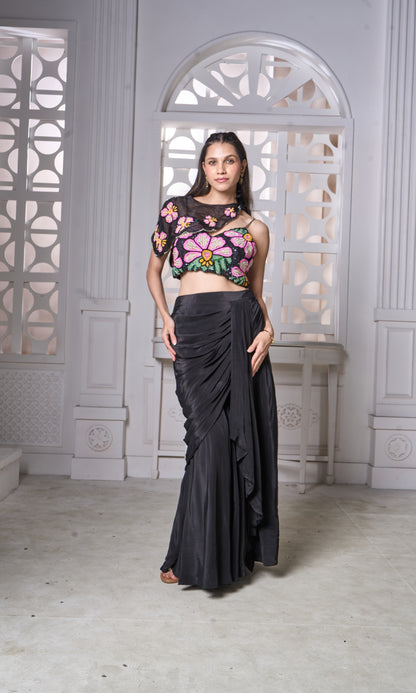 Blouse Dhoti Set