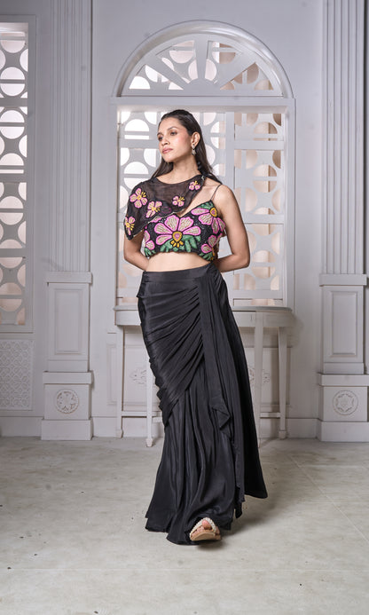 Blouse Dhoti Set