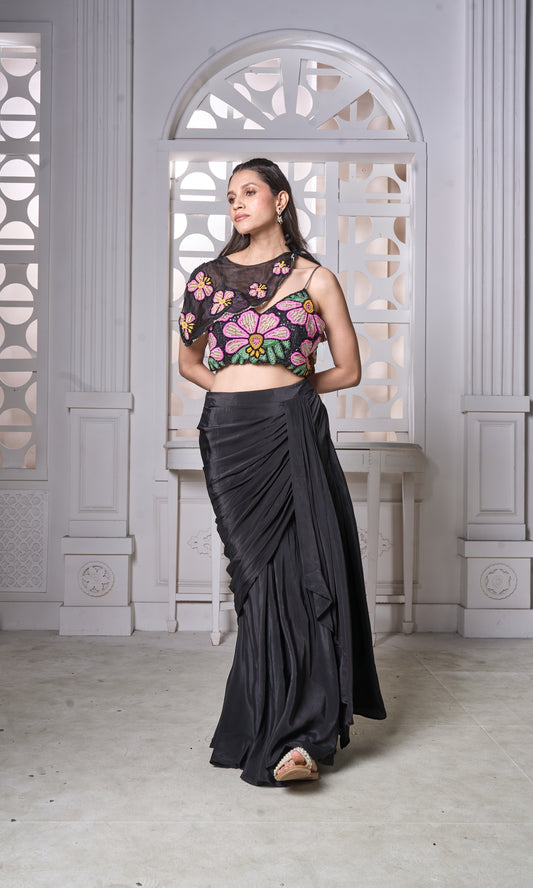 Blouse Dhoti Set