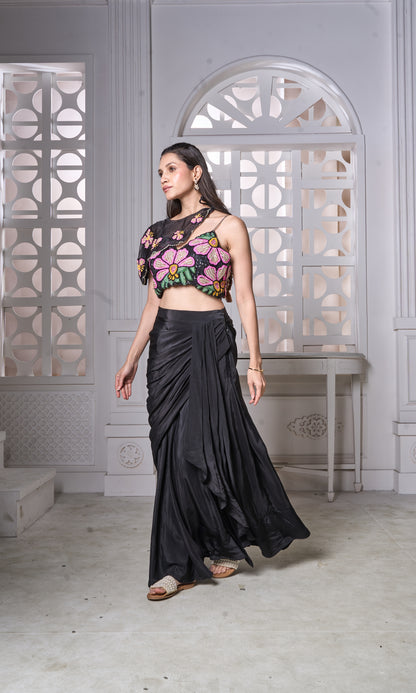 Blouse Dhoti Set